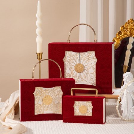 A30-8 صندوق شنتة يد ذهبي كبير